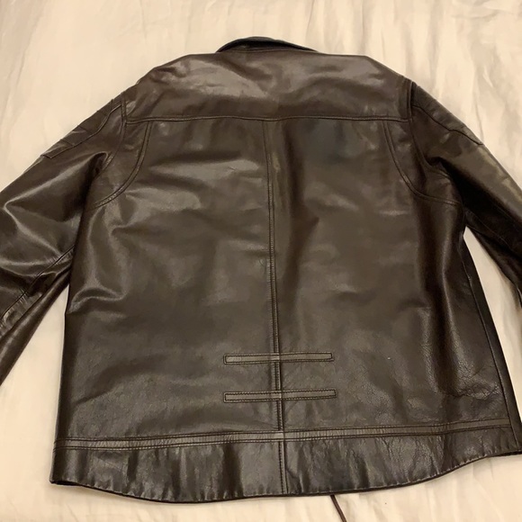 Men’s Armani exchange brown leather jacket - Picture 7 of 7